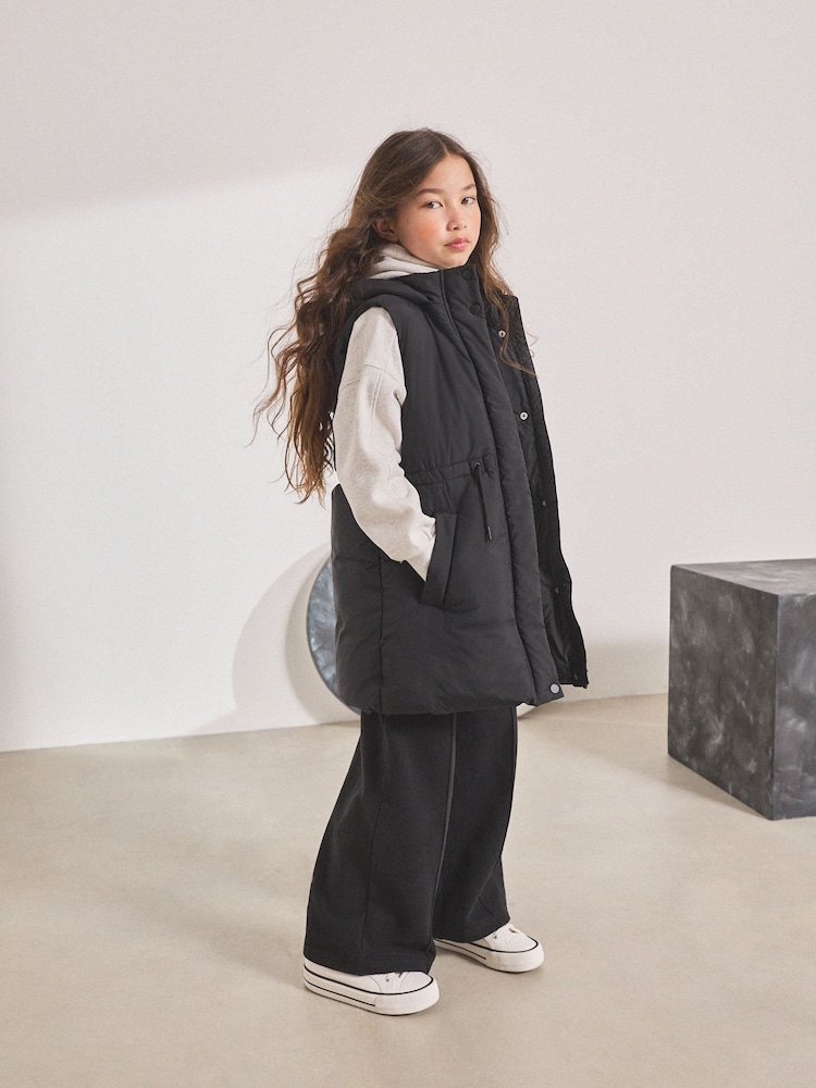 Black Padded Gilet (3-16yrs) - Image 1 of 9