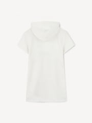 Chloé Paris Logo Short Sleeve White Hoodie Dress - Image 2 of 4