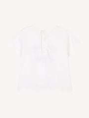 Chloé Baby Short Sleeve Paris Logo White T-Shirt - Image 2 of 2