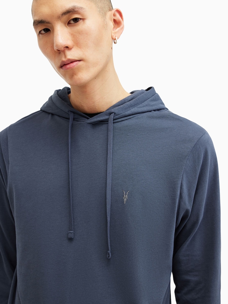AllSaints Blue Brace Oth 100% Cotton Hoodie - Image 2 of 5