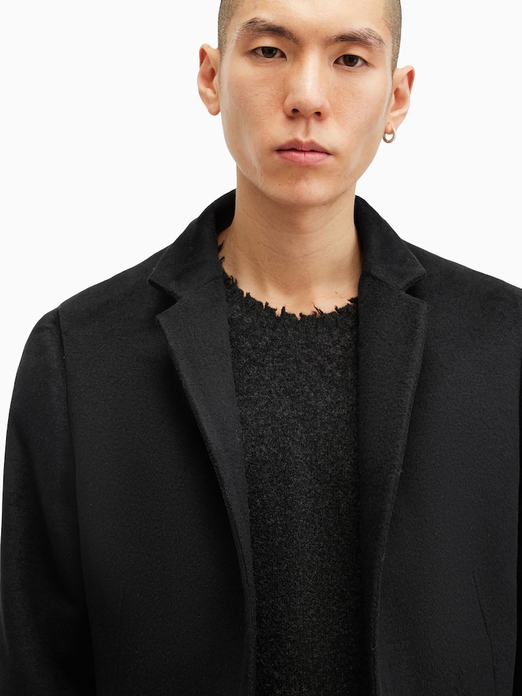 AllSaints Black Hargrove Coat - Image 2 of 7
