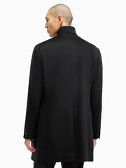 AllSaints Black Hargrove Coat - Image 6 of 7