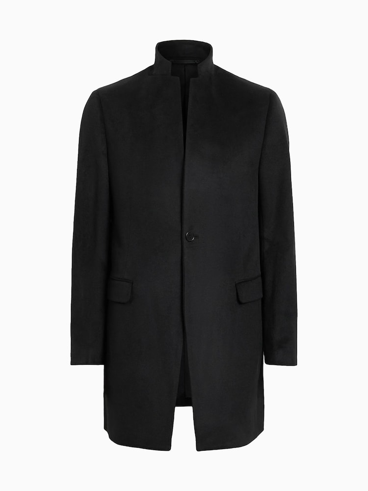 AllSaints Black Hargrove Coat - Image 7 of 7