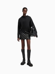 AllSaints Black Ines Hoodie - Image 3 of 7