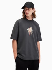AllSaints Black Eternal Short Sleeves Crew T-Shirt - Image 3 of 8