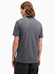 AllSaints Grey Brace Short Sleeves Crew T-Shirt - Image 2 of 5
