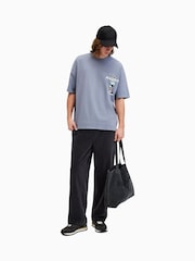 AllSaints Blue Undergang Short Sleeves Crew T-Shirt - Image 4 of 9