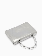 AllSaints Grey Yua Clutch - Image 5 of 7