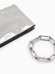 AllSaints Grey Yua Clutch - Image 7 of 7