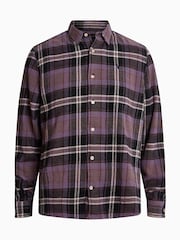 AllSaints Purple Buzzard Long Sleeves 100% Organic Cotton Shirt - Image 6 of 6