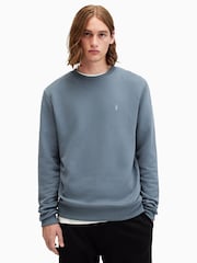 AllSaints Blue Raven 100% Organic Cotton Crew Sweater - Image 1 of 5