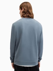 AllSaints Blue Raven 100% Organic Cotton Crew Sweater - Image 4 of 5