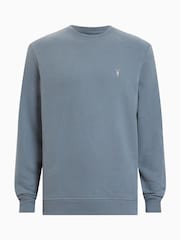 AllSaints Blue Raven 100% Organic Cotton Crew Sweater - Image 5 of 5