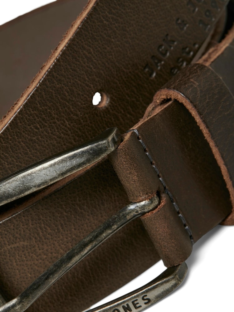 JACK & JONES Brown Leather Belt - Image 3 of 3