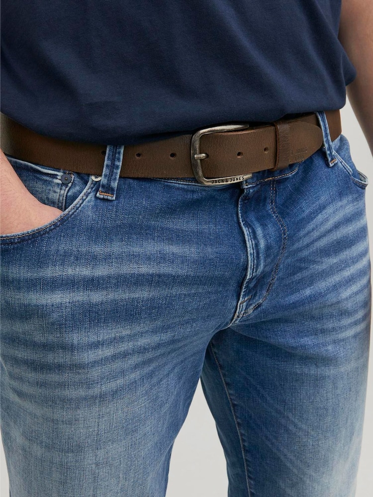 Braun - JACK & JONES Leather Belt - Bild 5 von 5
