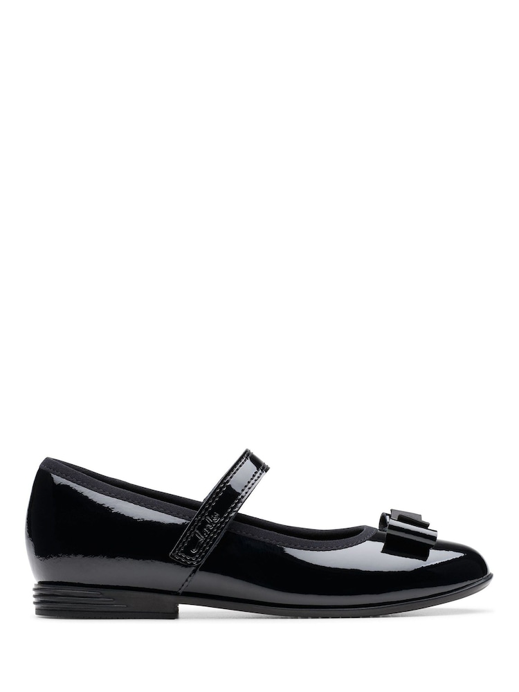 Clarks Black Older Patent Finja Tap Shoes - Image 1 of 7