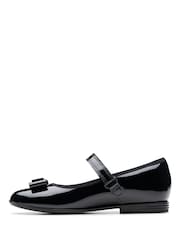 Clarks Black Older Patent Finja Tap Shoes - Image 2 of 7