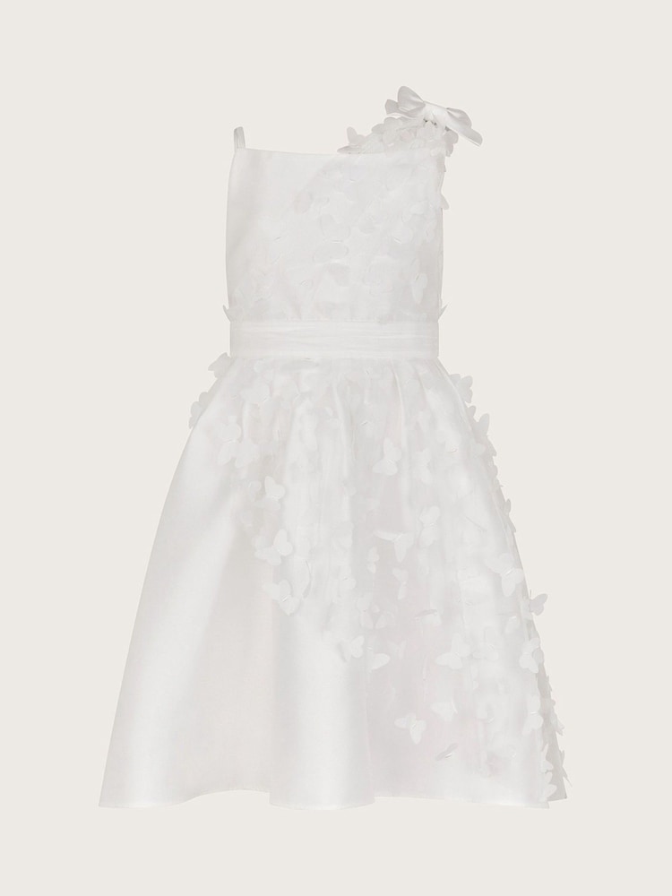 Monsoon Natural Laurena Asymmetrical 3D Butterfly Dress - Image 2 of 4