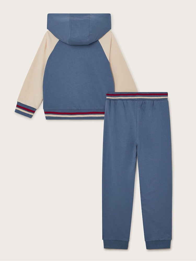 Monsoon Blue 100% Cotton Awesome Hoodie and Joggers Set - Image 2 of 3