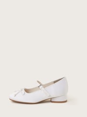 Monsoon Natural Satin Ballet Heels - Image 2 of 3
