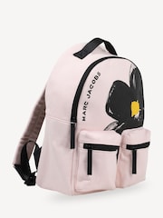 Marc Jacobs Pink Logo Flower Print Backpack - Image 3 of 6
