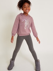 Monsoon Purple Sequin Unicorn Hoodie and Leggings Set - Image 1 of 4