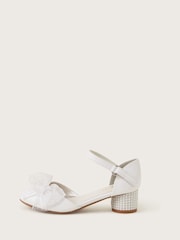 Zapatos de tacón con diseño de dos piezas con lazo y perlas de Monsoon - Imagen 1 de 3