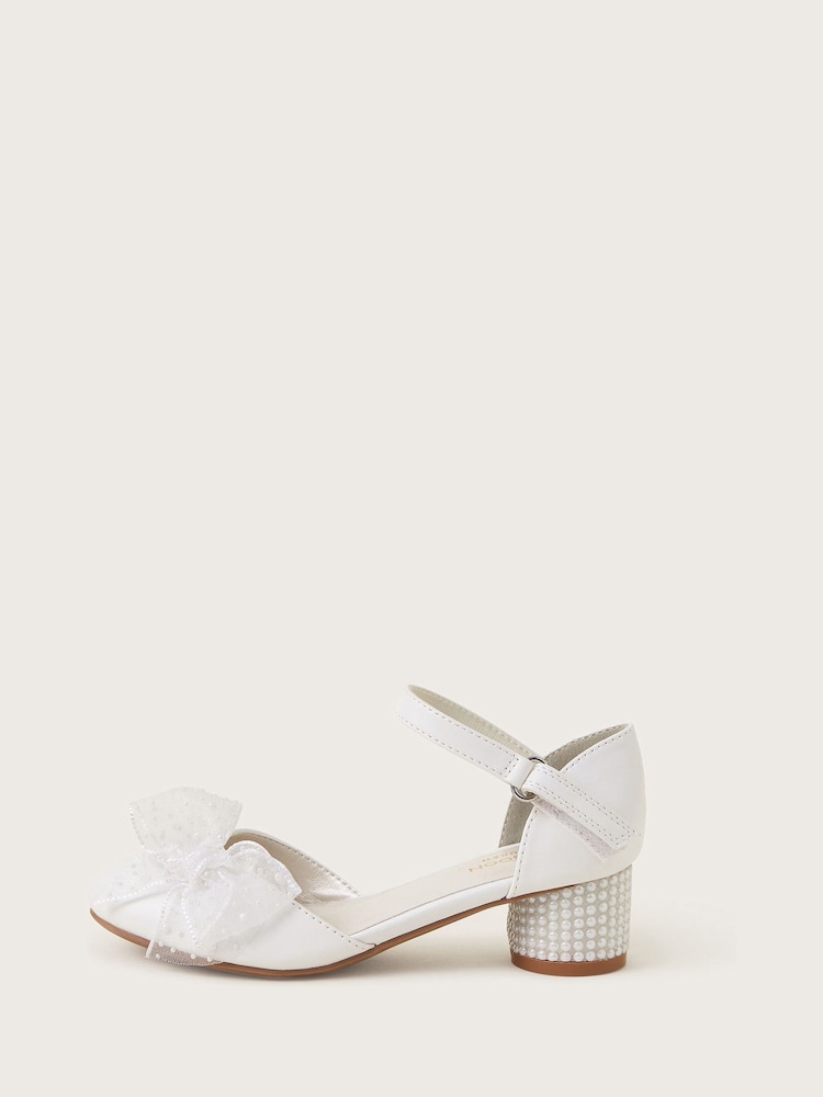 Zapatos de tacón con diseño de dos piezas con lazo y perlas de Monsoon - Imagen 1 de 3 Zapatos de tacón con diseño de dos piezas con lazo y perlas de Monsoon - Imagen 1 de 3