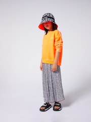 Marc Jacobs Black Sparkle Pleated Midi Skirt With Logo Waistband - Image 3 of 3