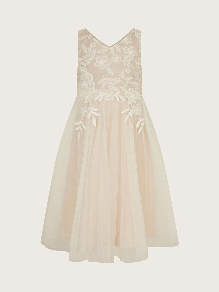 Monsoon Sienna Crochet Lace Tulle Dress - Imagen 2 de 4