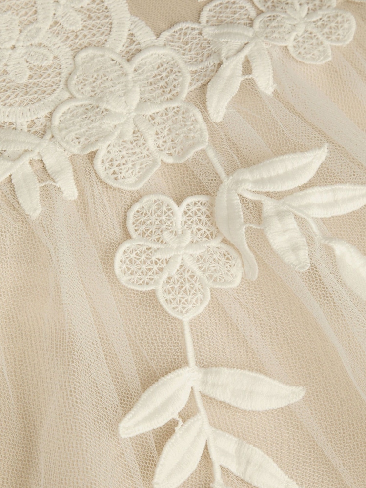 Monsoon Sienna Crochet Lace Tulle Dress - Imagen 4 de 4