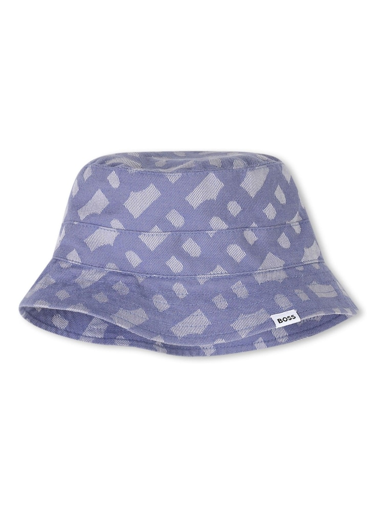 BOSS Baby All-Over Logo Romper & Hat Set - Image 6 of 8