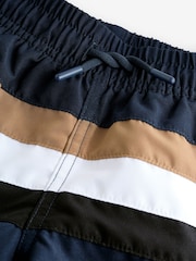 BOSS Colour Block Stripe Swim Shorts - Imagen 4 de 5