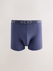 Blue/Grey/Black Cotton Rich Trunk Boxers 10 Pack - Image 12 of 14