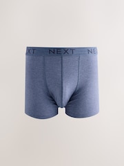 Blue/Grey/Black Cotton Rich Trunk Boxers 10 Pack - Image 3 of 14
