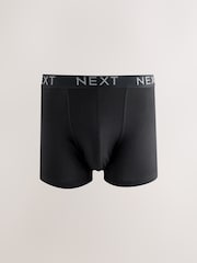 Blue/Grey/Black Cotton Rich Trunk Boxers 10 Pack - Image 9 of 14