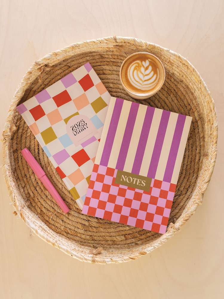 Good Tuesday Checks Notebook and 2025 Diary Set - Image 1 of 6