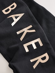Baker by Ted Baker Back Graphic Varsity Print Black Pyjamas Set - Image 10 of 11