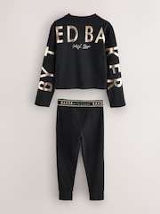 Baker by Ted Baker Back Graphic Varsity Print Black Pyjamas Set - Image 7 of 11