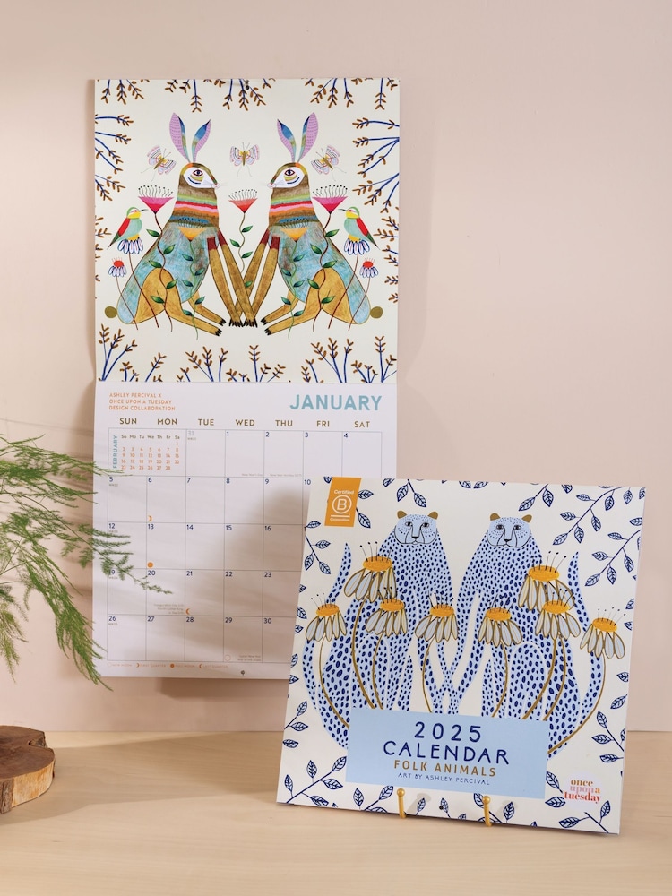 Good Tuesday Artist Collab with Ashley Pervical Folk Animals Calendar - Image 1 of 6