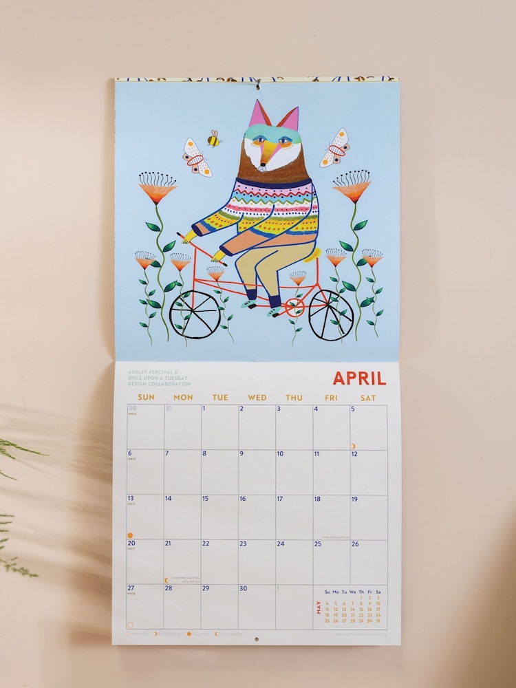 Good Tuesday Artist Collab with Ashley Pervical Folk Animals Calendar - Image 2 of 6