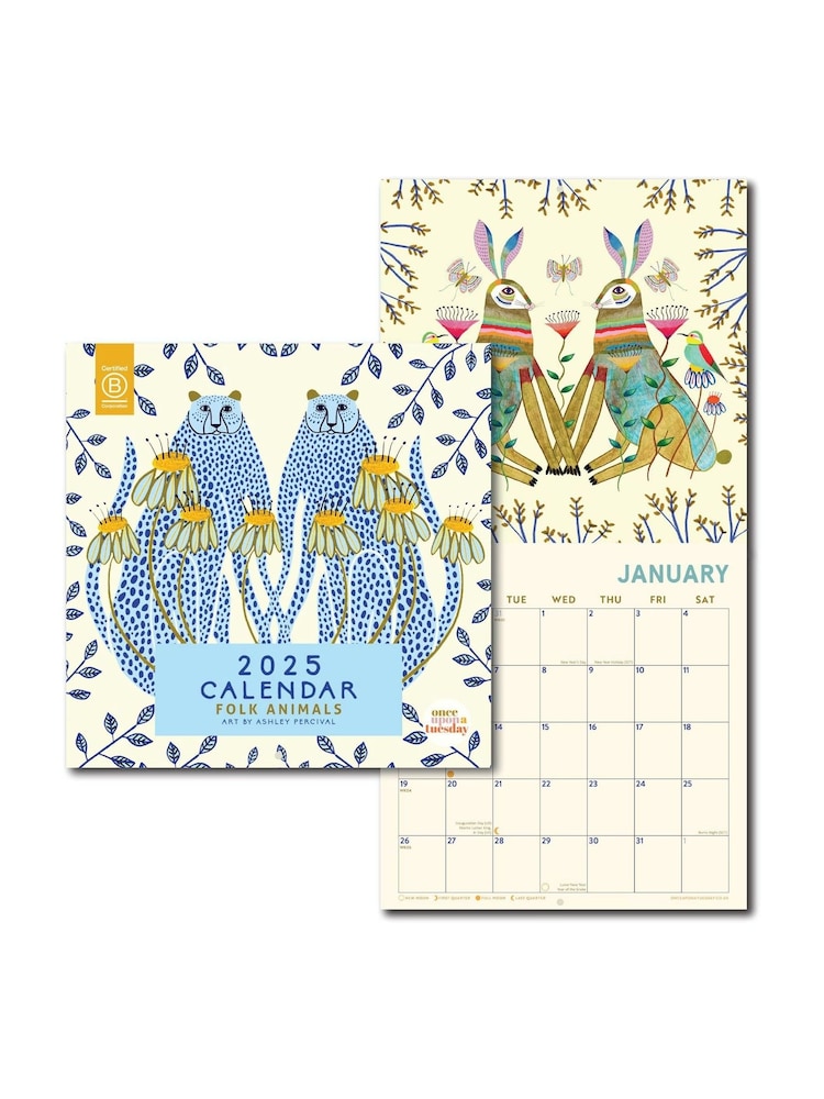 Good Tuesday Artist Collab with Ashley Pervical Folk Animals Calendar - Image 6 of 6