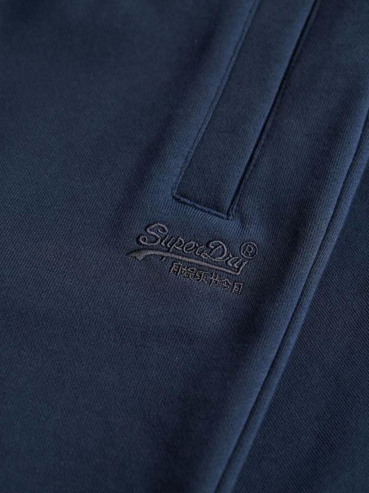 Superdry Navy Essential Logo Jersey Shorts - Image 6 of 6