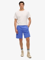 Superdry Blue Essential Logo Jersey Shorts - Image 3 of 7