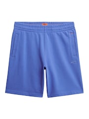 Superdry Blue Essential Logo Jersey Shorts - Image 6 of 7