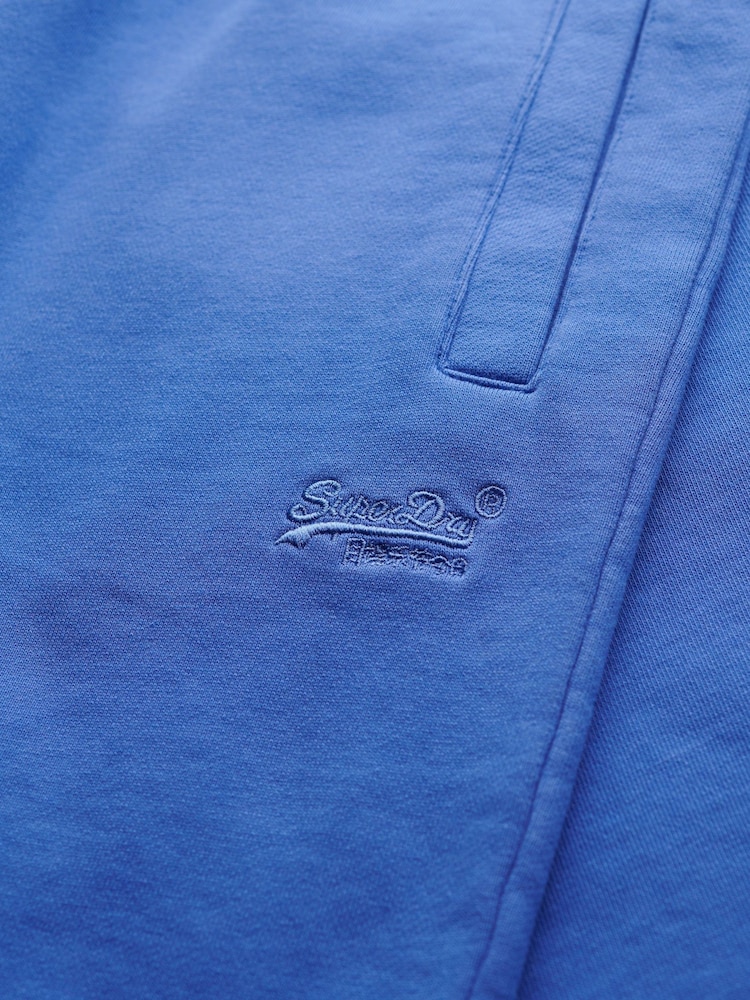 Superdry Blue Essential Logo Jersey Shorts - Image 7 of 7