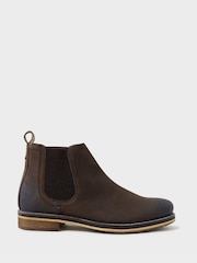 Crew Clothing Brown Parker Leather Chelsea Brown Boots - Image 1 of 6