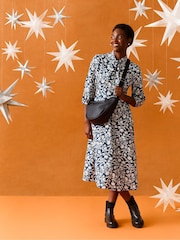 Crew Clothing Blue Gia Twist Front Dress - Image 2 of 6