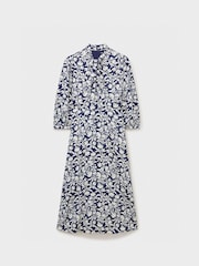 Crew Clothing Blue Gia Twist Front Dress - Image 5 of 6