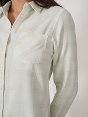 Crew Clothing Company Natural Brushed Flannel Carouri 100% Bumbac Cămăși - Imaginea 4 din 5
